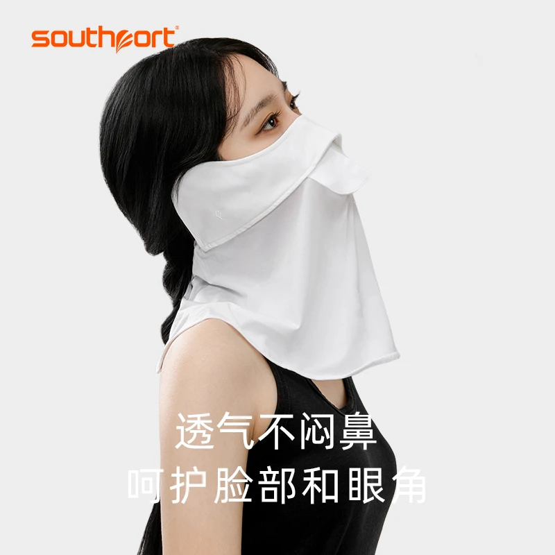 品牌新款高尔夫防晒面罩女士高端冰丝透气软骨脸罩夏挂耳护脸口罩