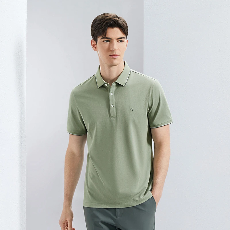 【3A抗菌/2A防螨】柒牌男士polo衫短袖夏装时尚休闲多色翻领T恤衫