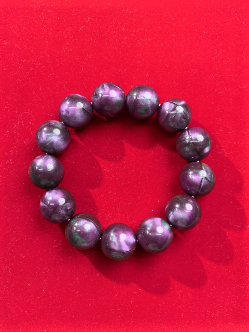 高定—古典百搭男女同款紫龙脂手串18mm(SZ003)