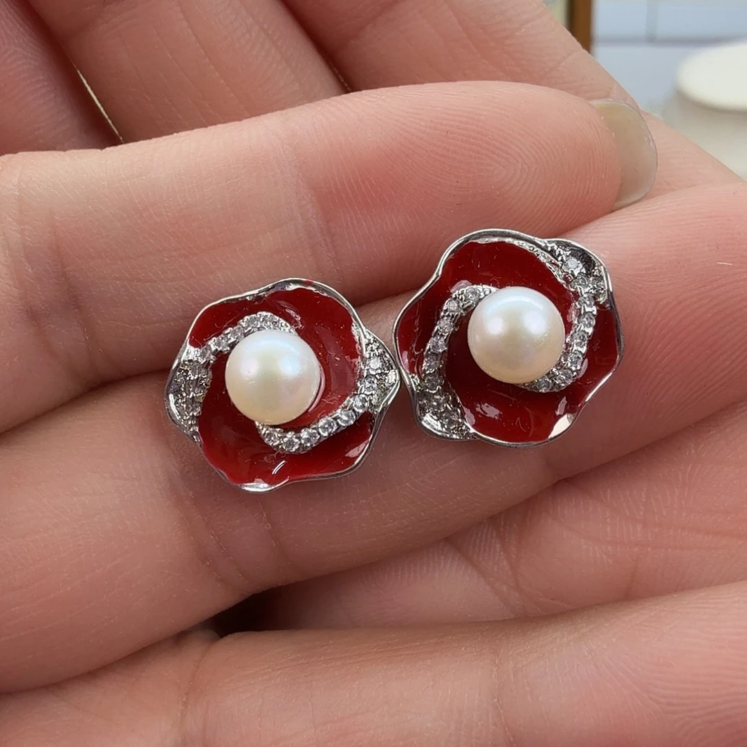 淡水珍珠耳饰未镶嵌111