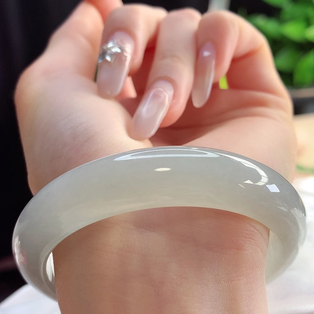 未镶嵌手镯翡翠天然A货翡翠56-57小万纯纯种水战斗机1号