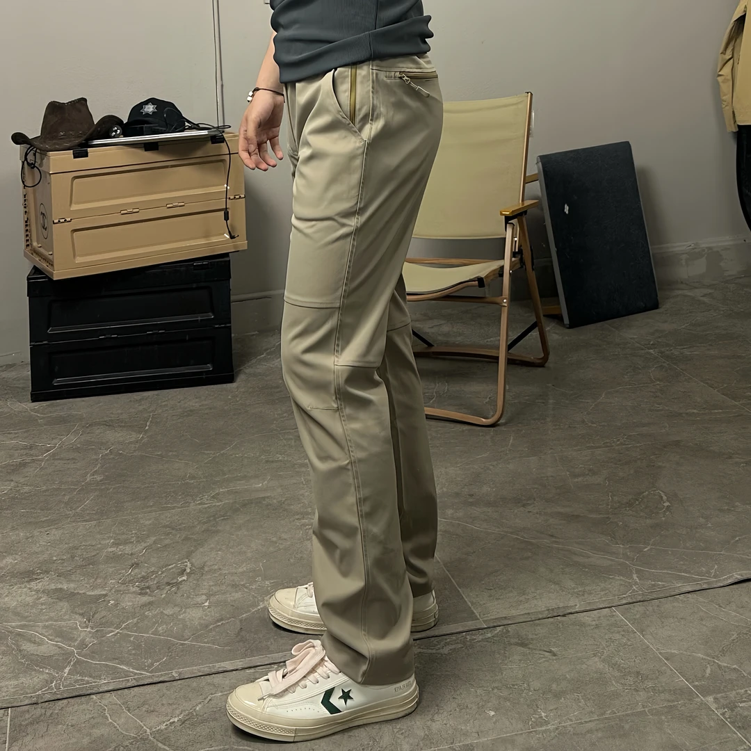 VS 夏季半松紧垂感西裤 立裁微弹显瘦直筒基础百搭抗皱休闲裤