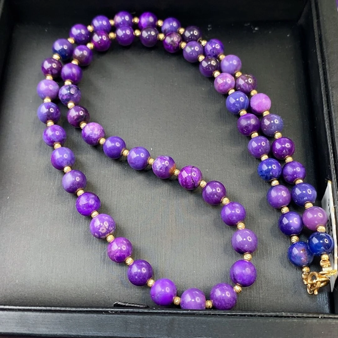 苏纪石（舒俱来）项链18K金镶嵌