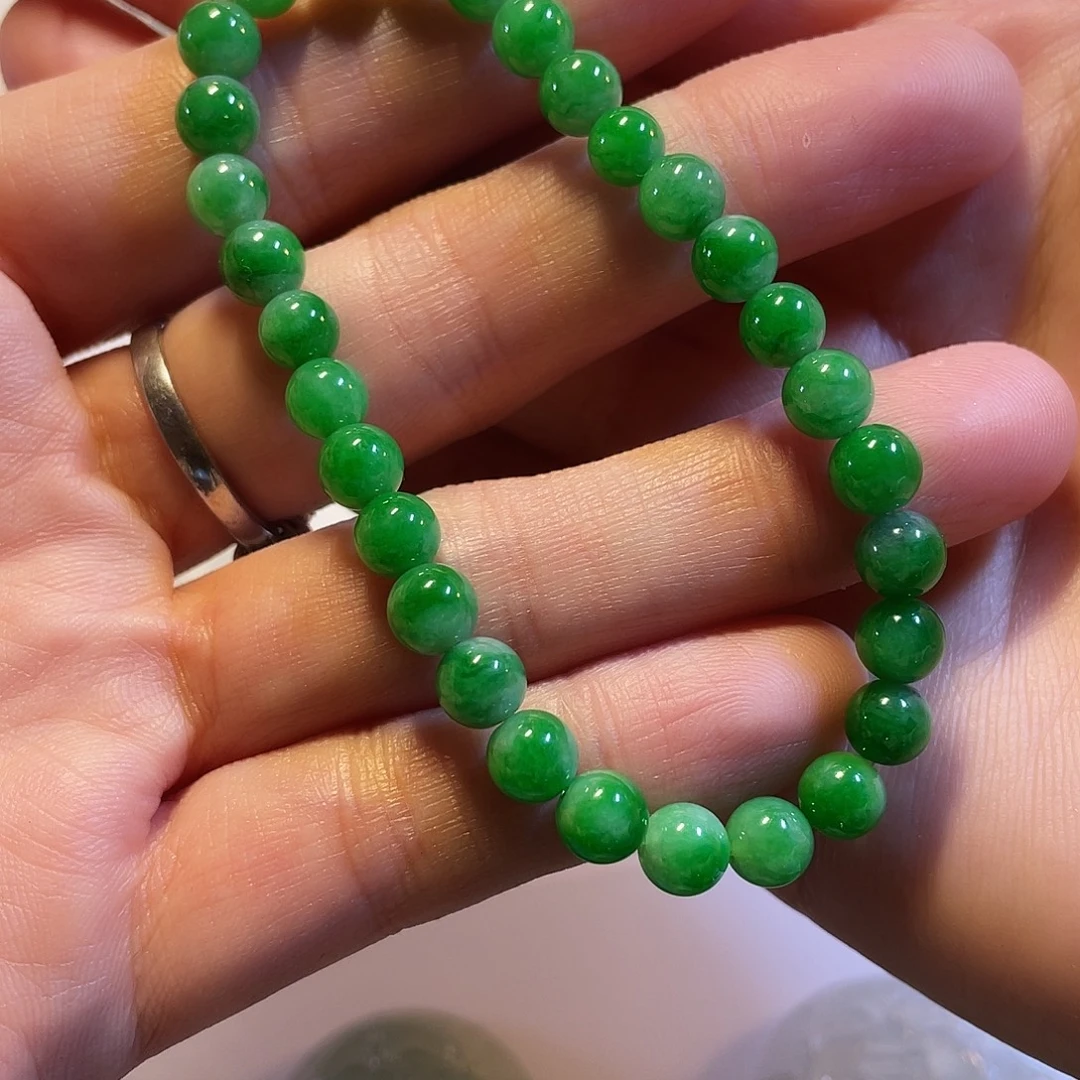 翡翠未镶嵌颈饰手串