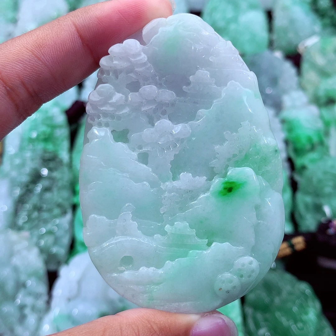 翡翠未镶嵌吊坠(不含链)