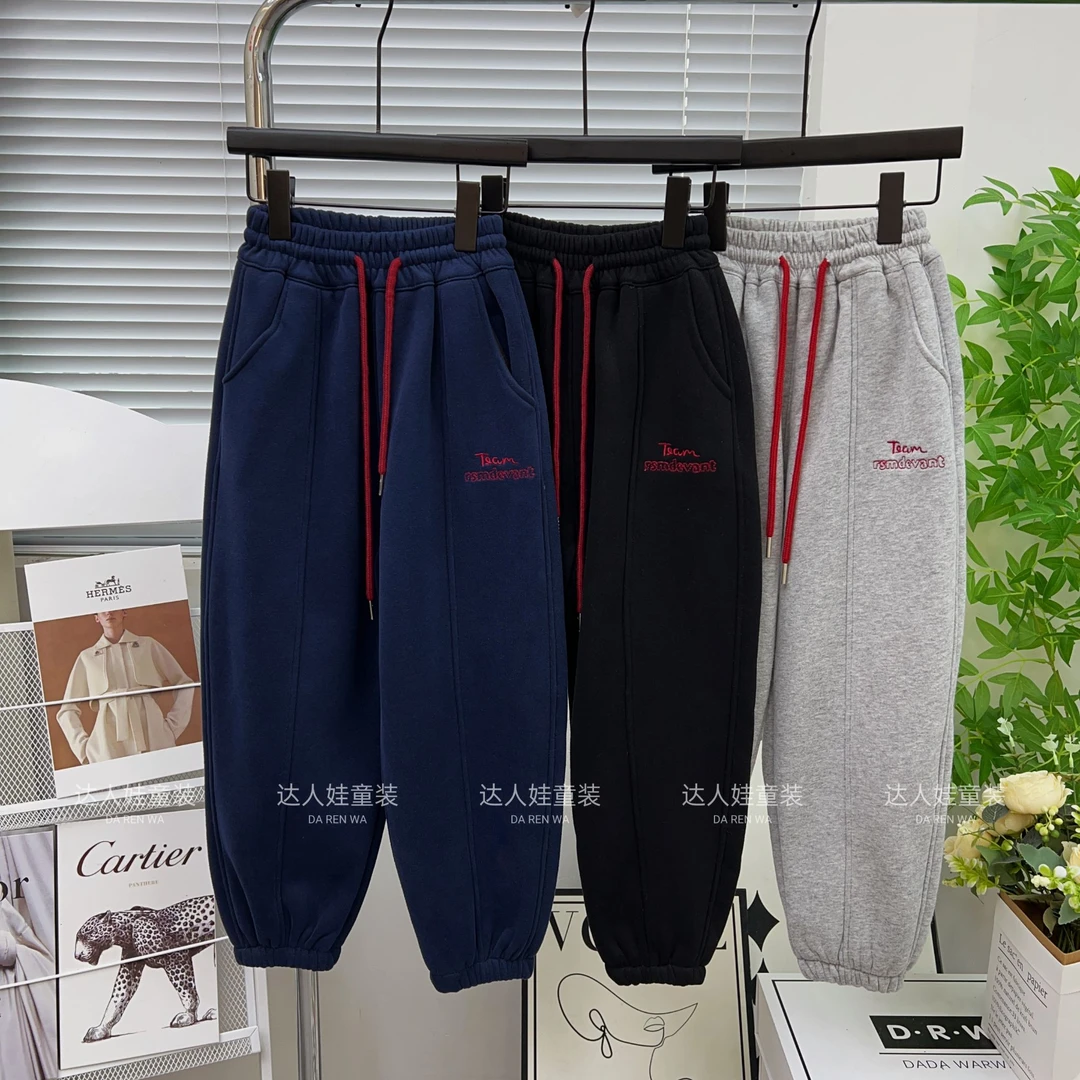 【加绒/不加绒】男童裤子春秋款男孩运动裤中大童休闲长裤儿童卫裤