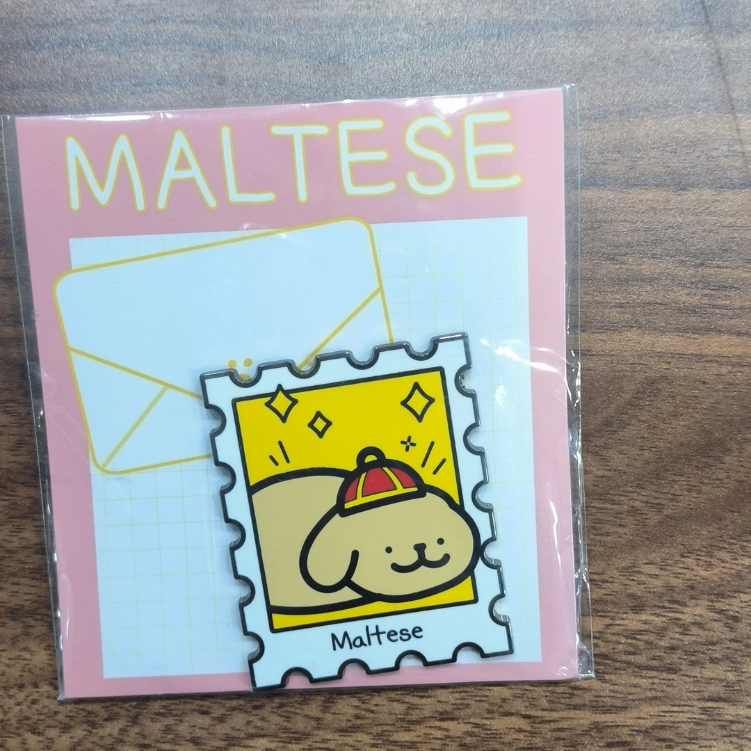 线条小狗-金属徽章-B款