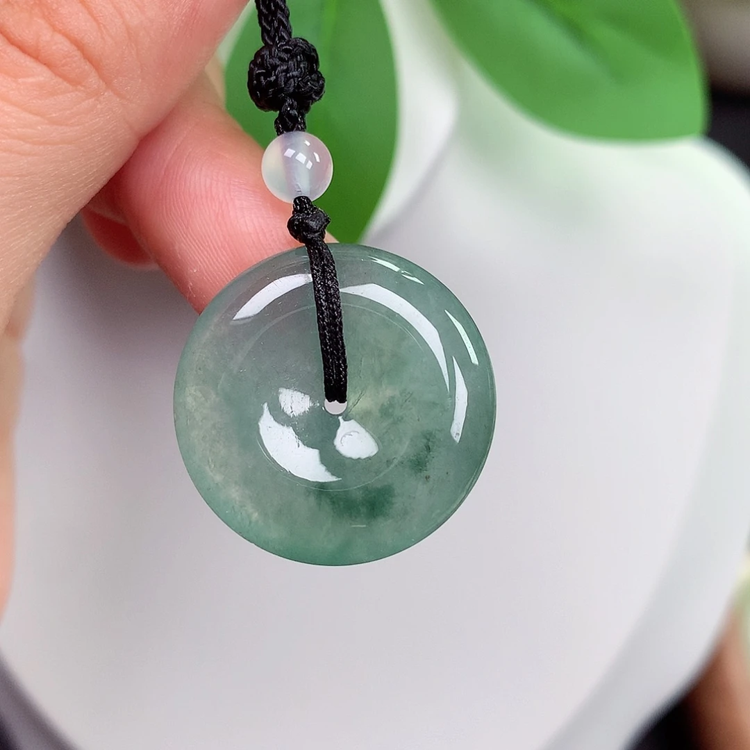 颈饰未镶嵌翡翠小*平安扣 23.6x5.2mm