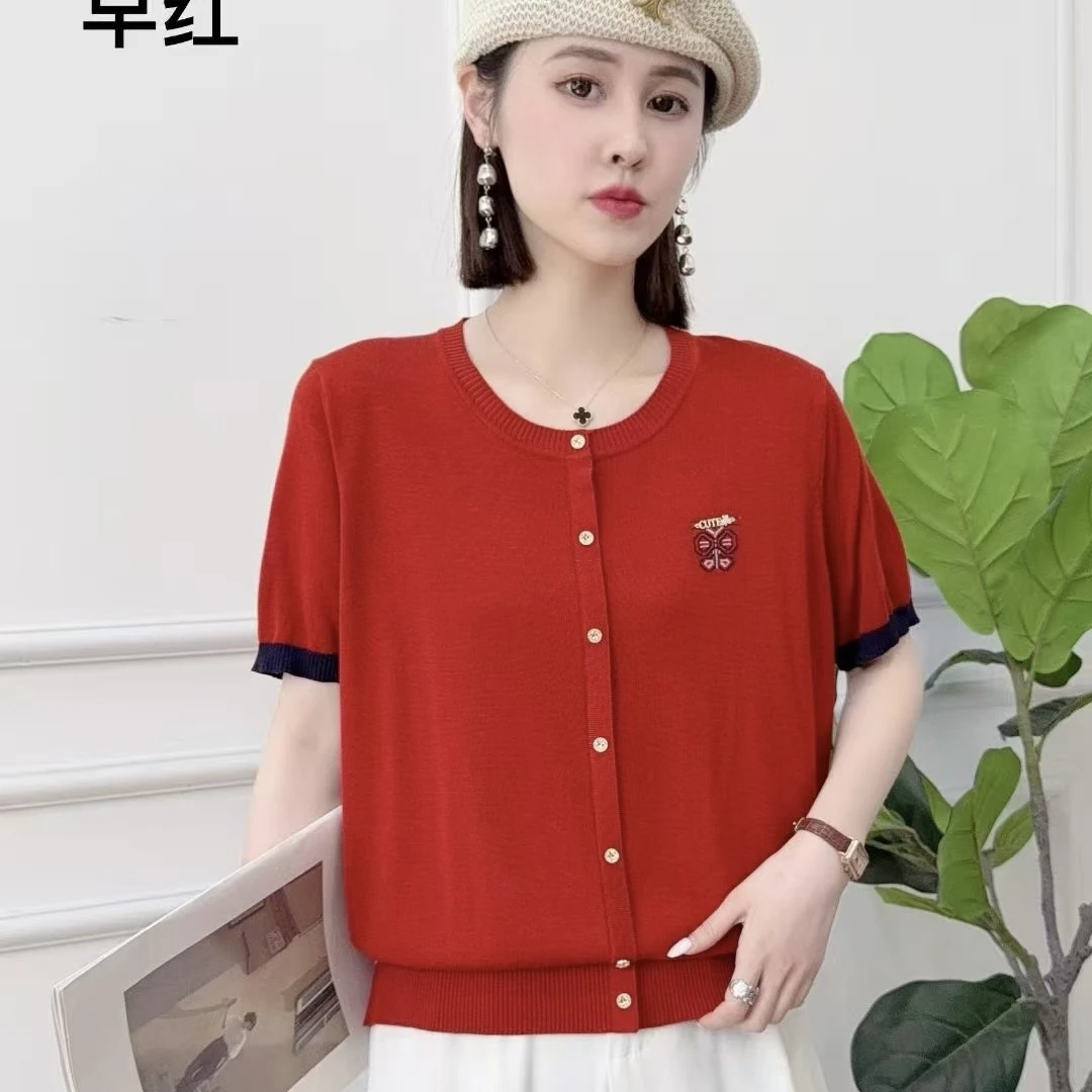 【名角服饰】【8927四叶草】时尚洋气春夏圆领气质版