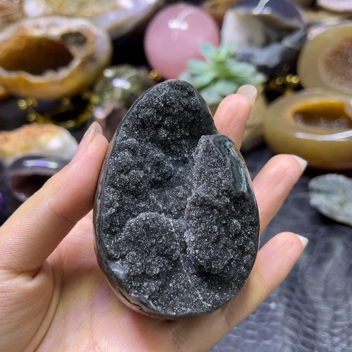 水晶发饰未镶嵌灰晶盆