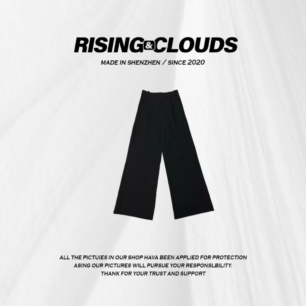 RISING&CLOUDS【小云姐】舒适百搭时尚休闲直筒裤010271