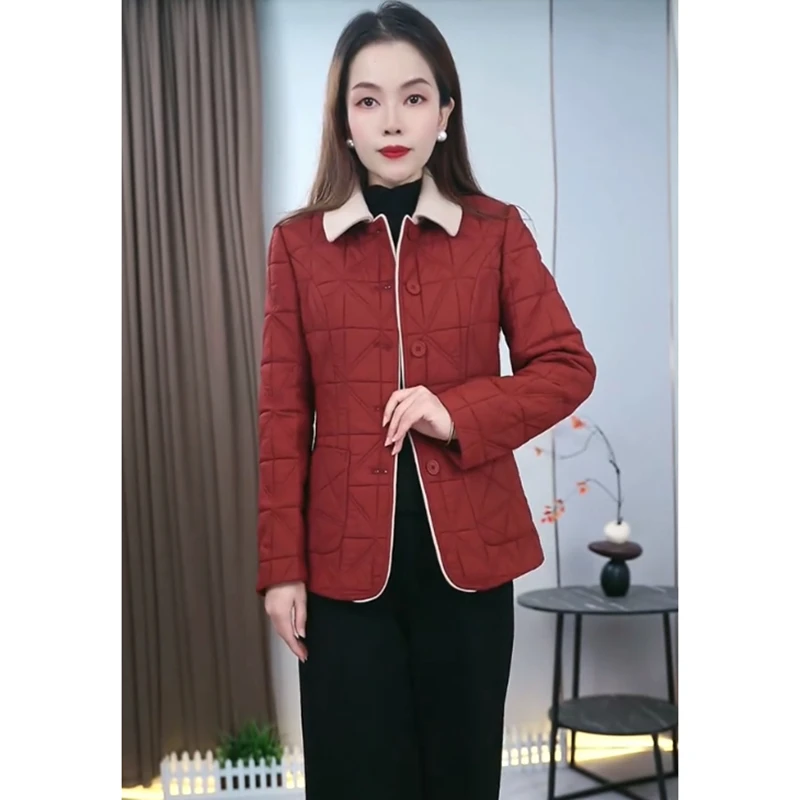 【外套】3626新款加绒加厚时尚修身显瘦女装休闲气质洋气外套秋冬款