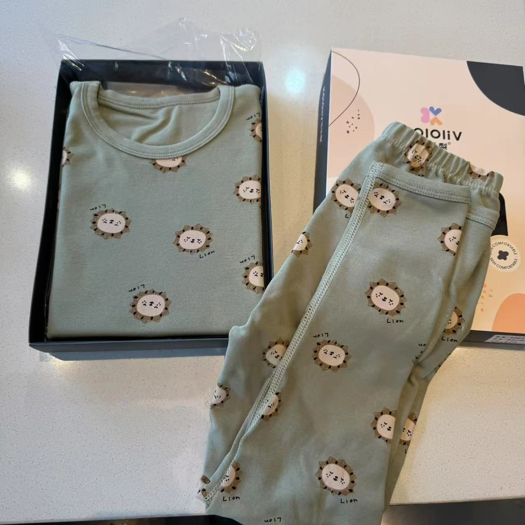 泡妈童装  2024秋季儿童男童女童冬季家居服9001-44