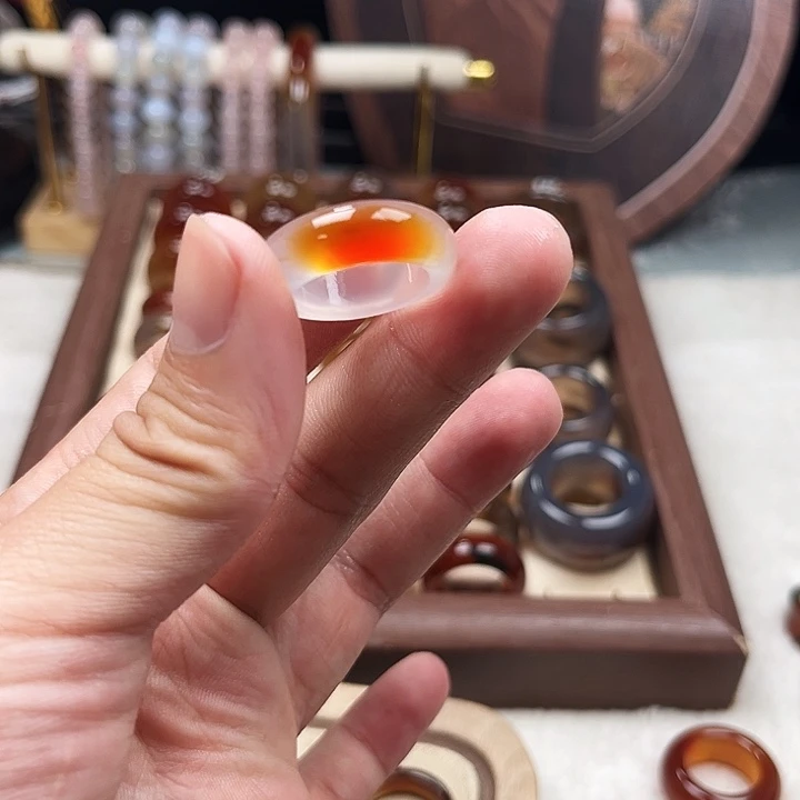 玛瑙/玉髓未镶嵌戒指8港14