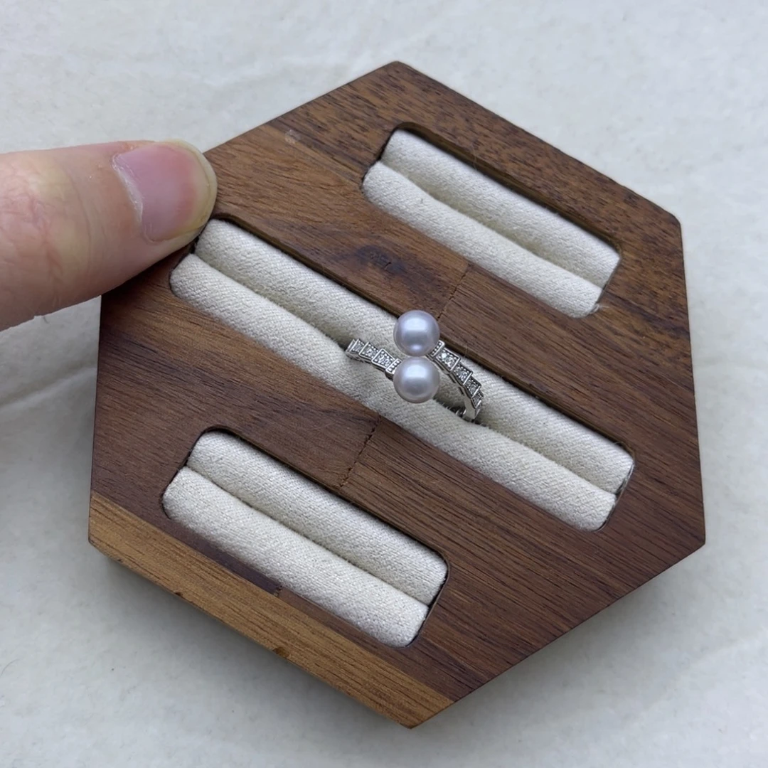 银S925镶嵌戒指海水珍珠