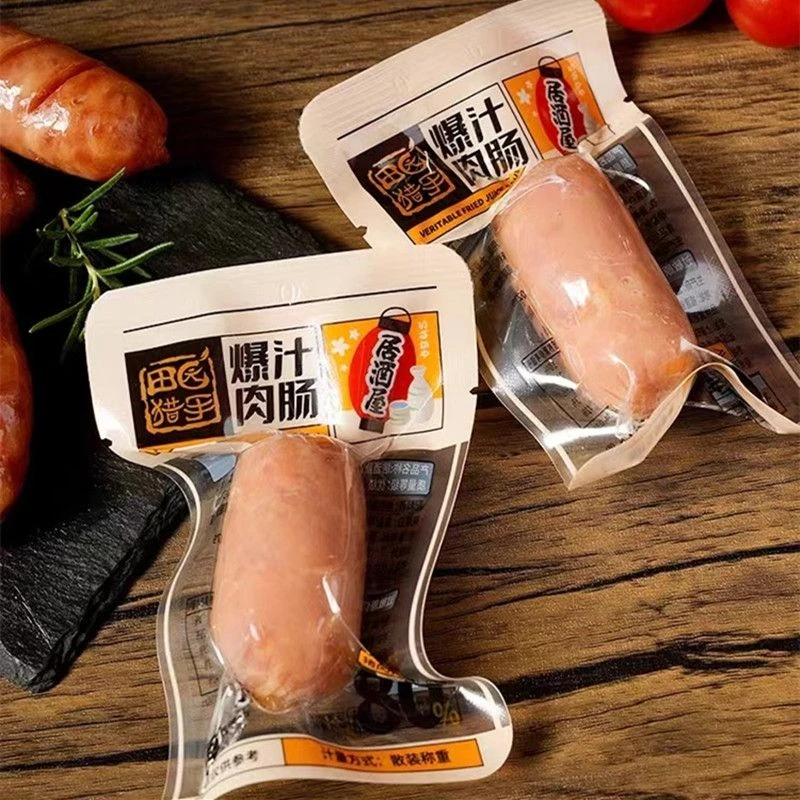 爆汁肉肠原味香肠香辣味黑松露热狗石烤肠