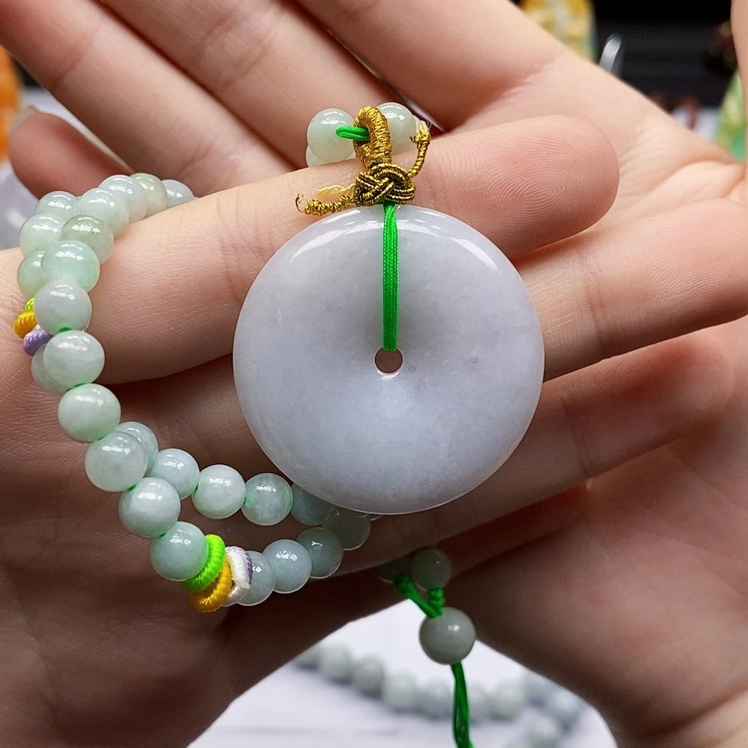 颈饰未镶嵌翡翠翡翠A货