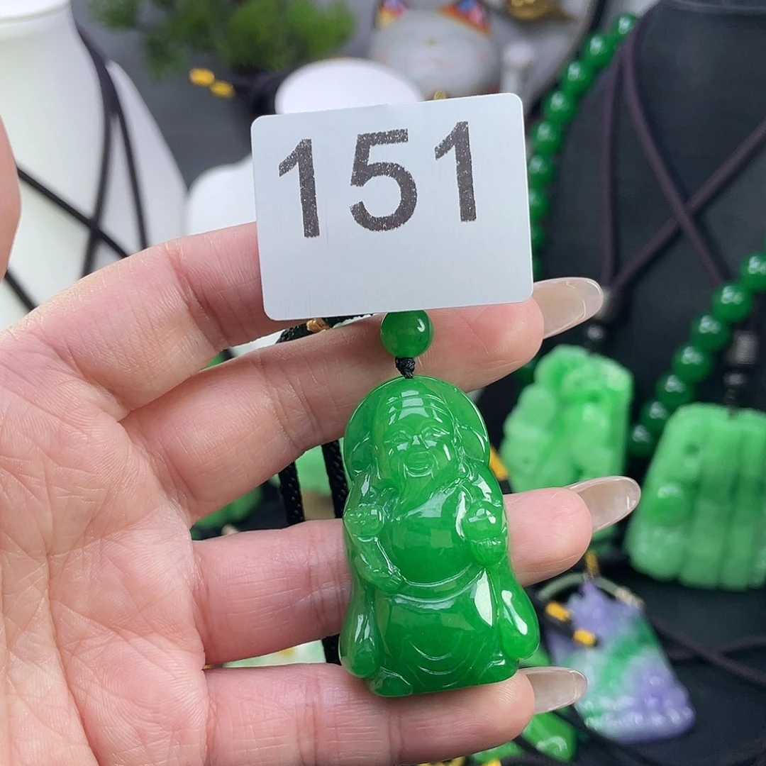 翡翠未镶嵌吊坠(赠链)