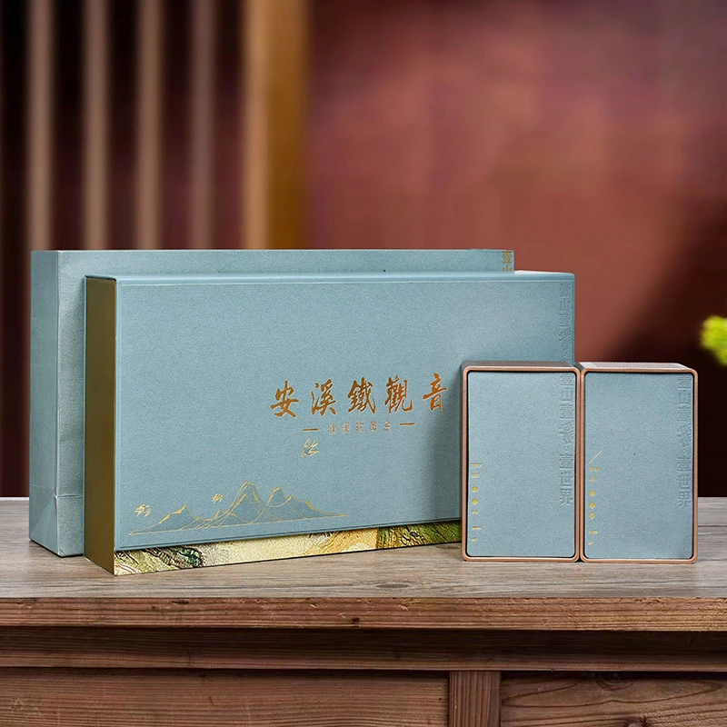 【一山一涧4罐装】茶叶礼盒装 安溪铁观音500g 清香型