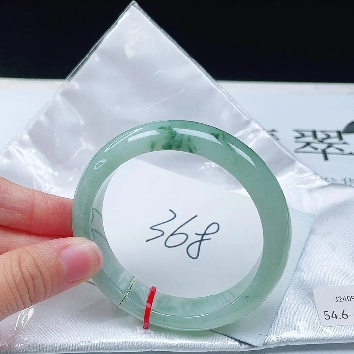 未镶嵌手镯翡翠54+正圈