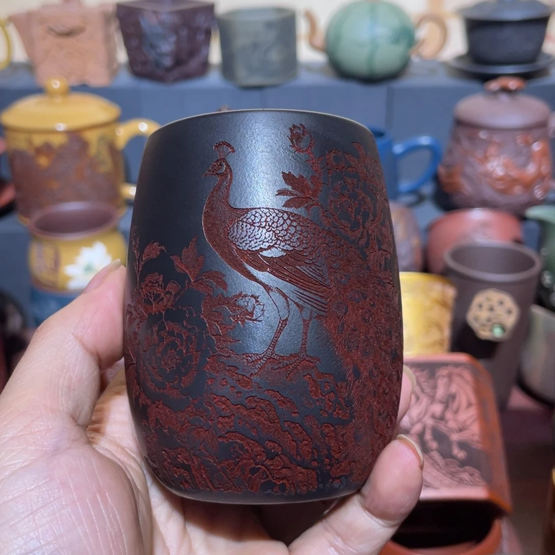 原矿紫砂手工主人杯