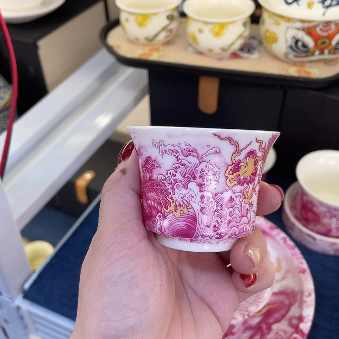 陶景德陶瓷盖碗茶具