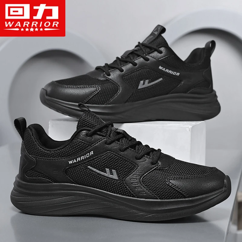 回力跑步鞋子男鞋2025新款休闲轻便运动鞋男士夏季透气飞织网面鞋