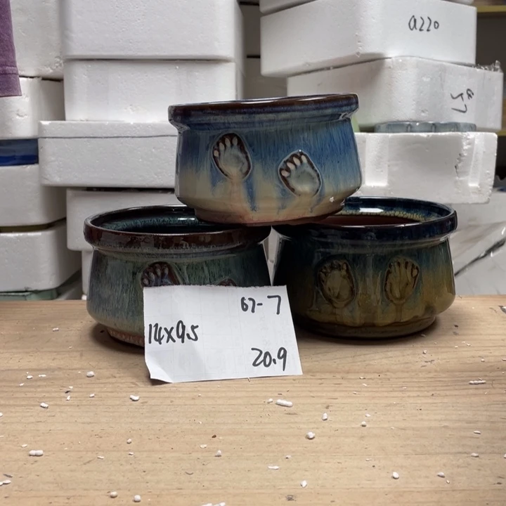 紫砂花盆多肉花盆微瑕7