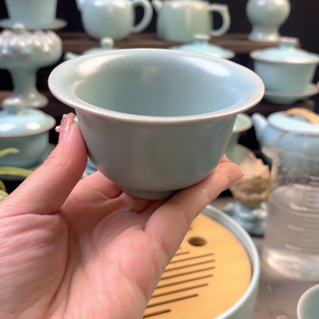 原矿仿古釉压手杯