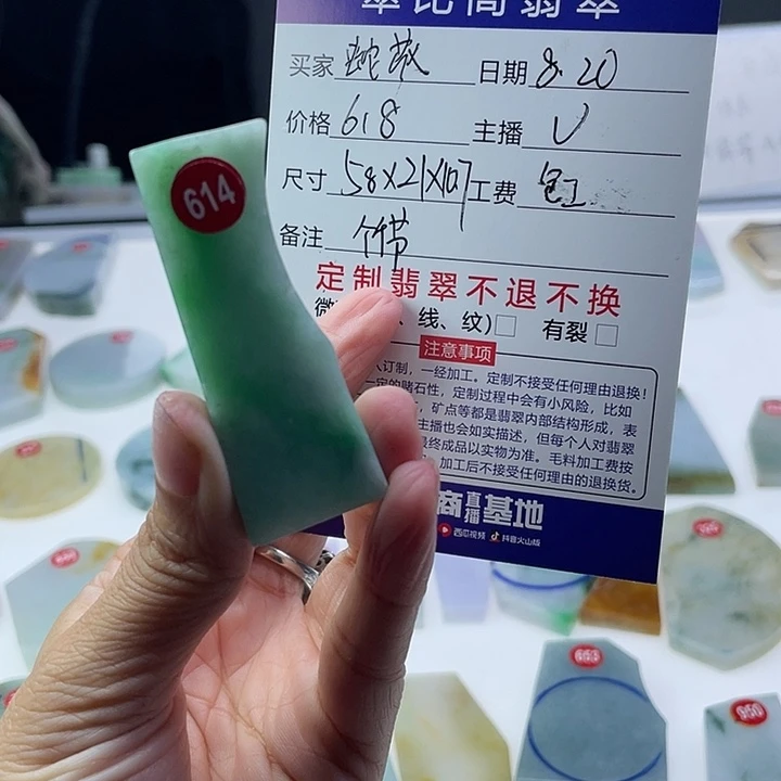 定制翡翠未镶嵌蛇****）