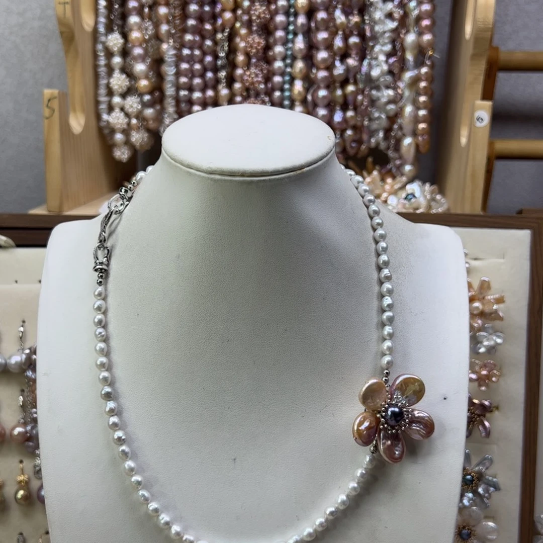 淡水珍珠手绳合金