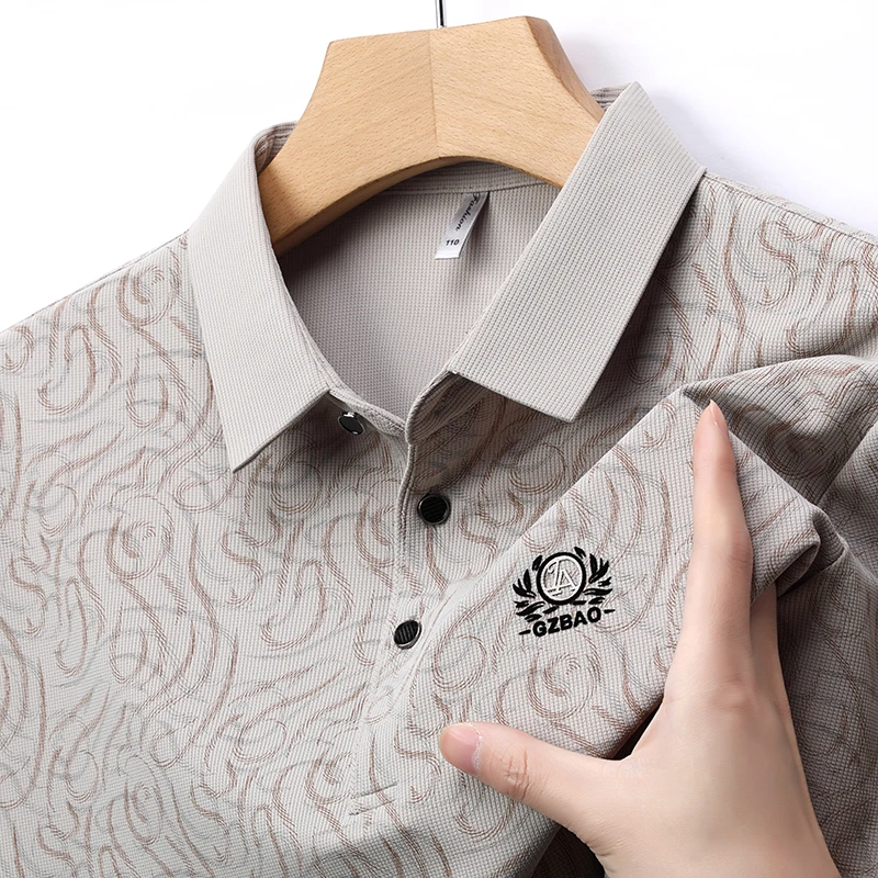 0426男士舒适休闲翻领短袖T恤