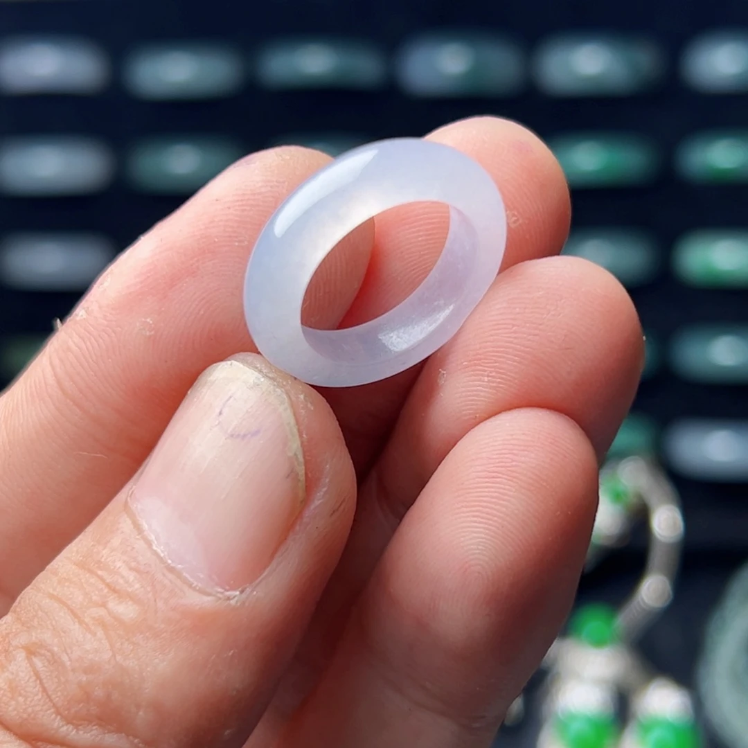 定制翡翠未镶嵌圈口9号