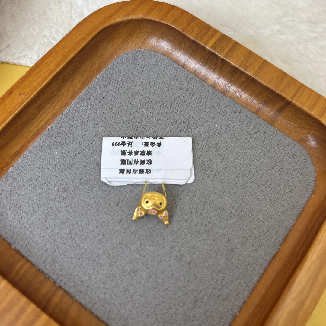 B01021库洛米转运珠足金999配件【主图有克重】