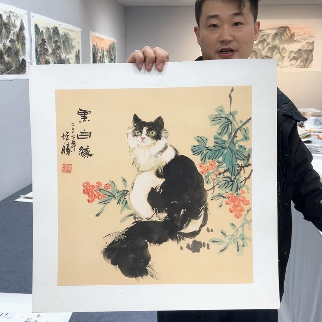 国画国画作品宣纸纯手绘
