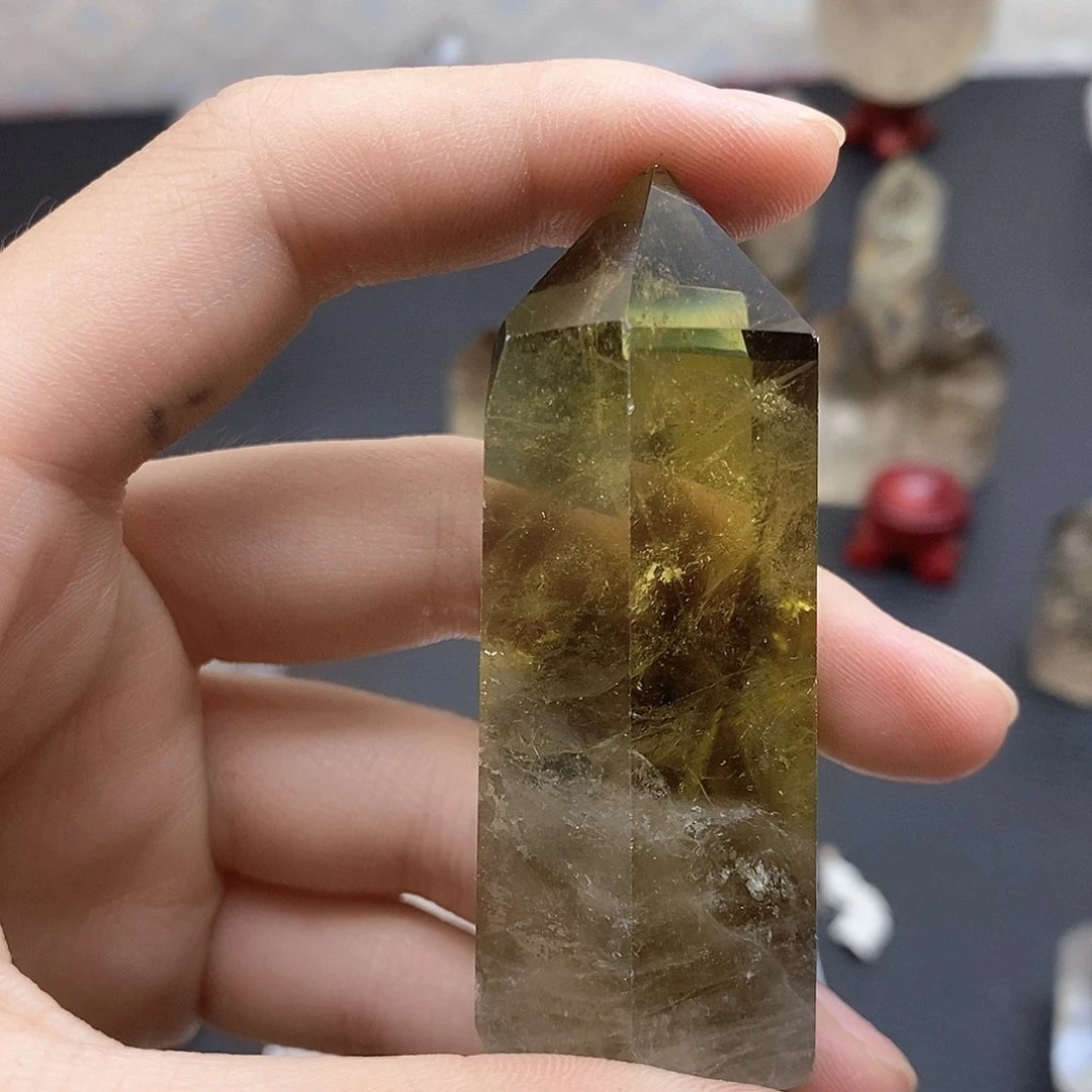 未镶嵌颈饰水晶尖尖有瑕126