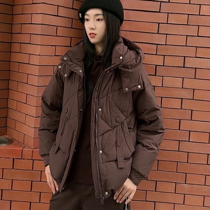8339时尚短款90羽绒服