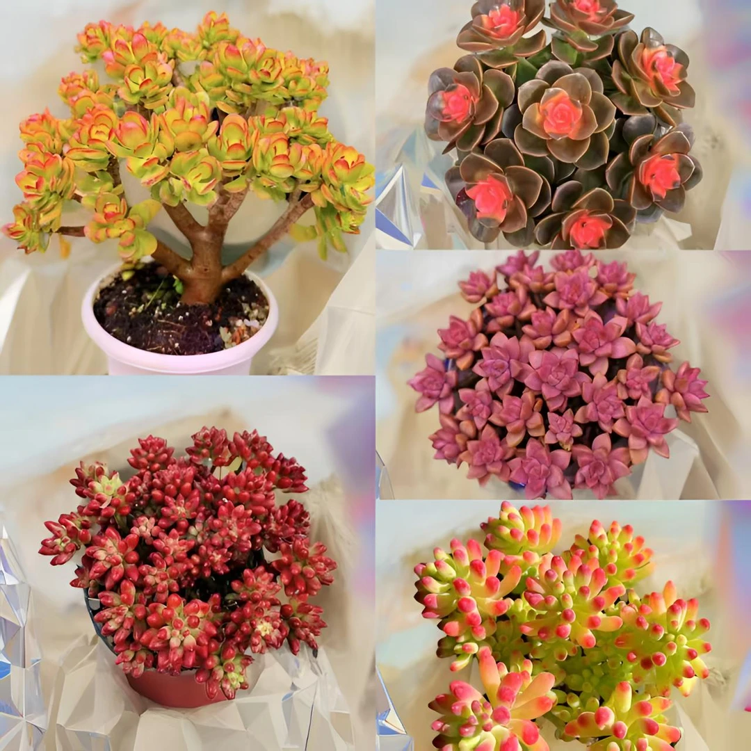 L精品老桩摇钱树多肉组合 皮实好养越晒越红 云南基地发货