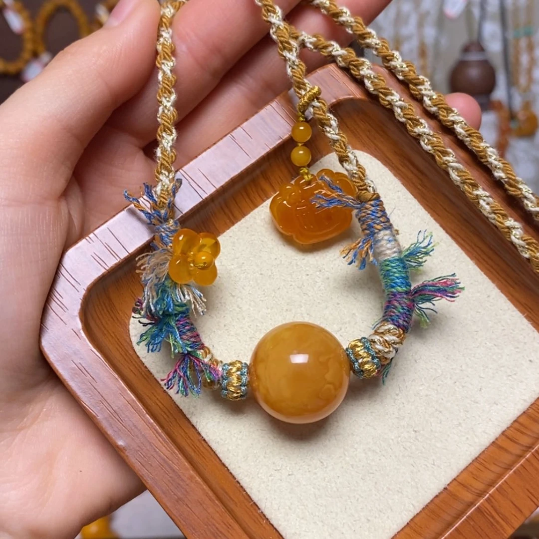 【闪购商品】蜜蜡颈饰未镶嵌项链