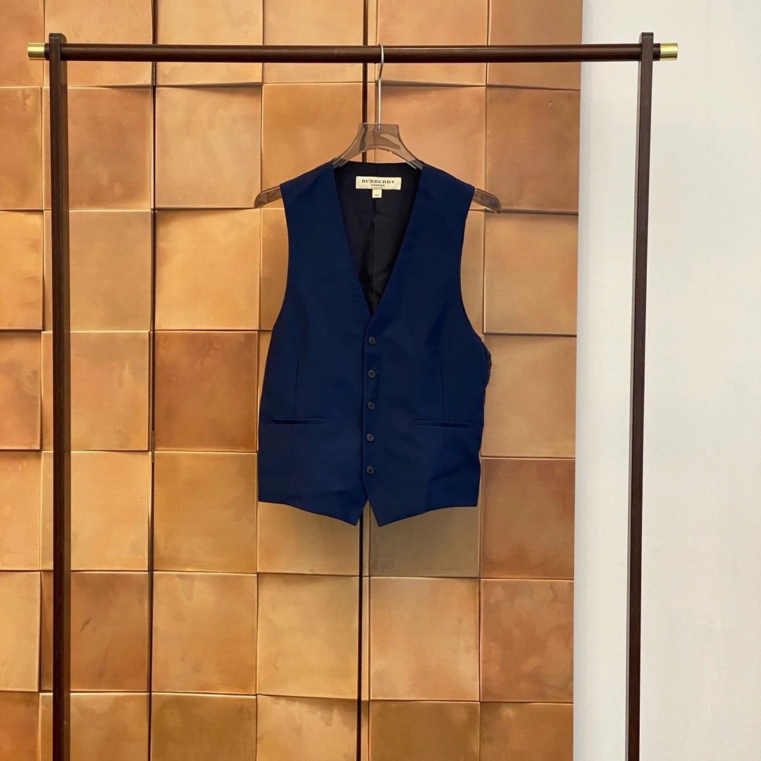 99新 BURBERRY/博柏利 Burberry拼接色西装马甲/48码/99新/30862