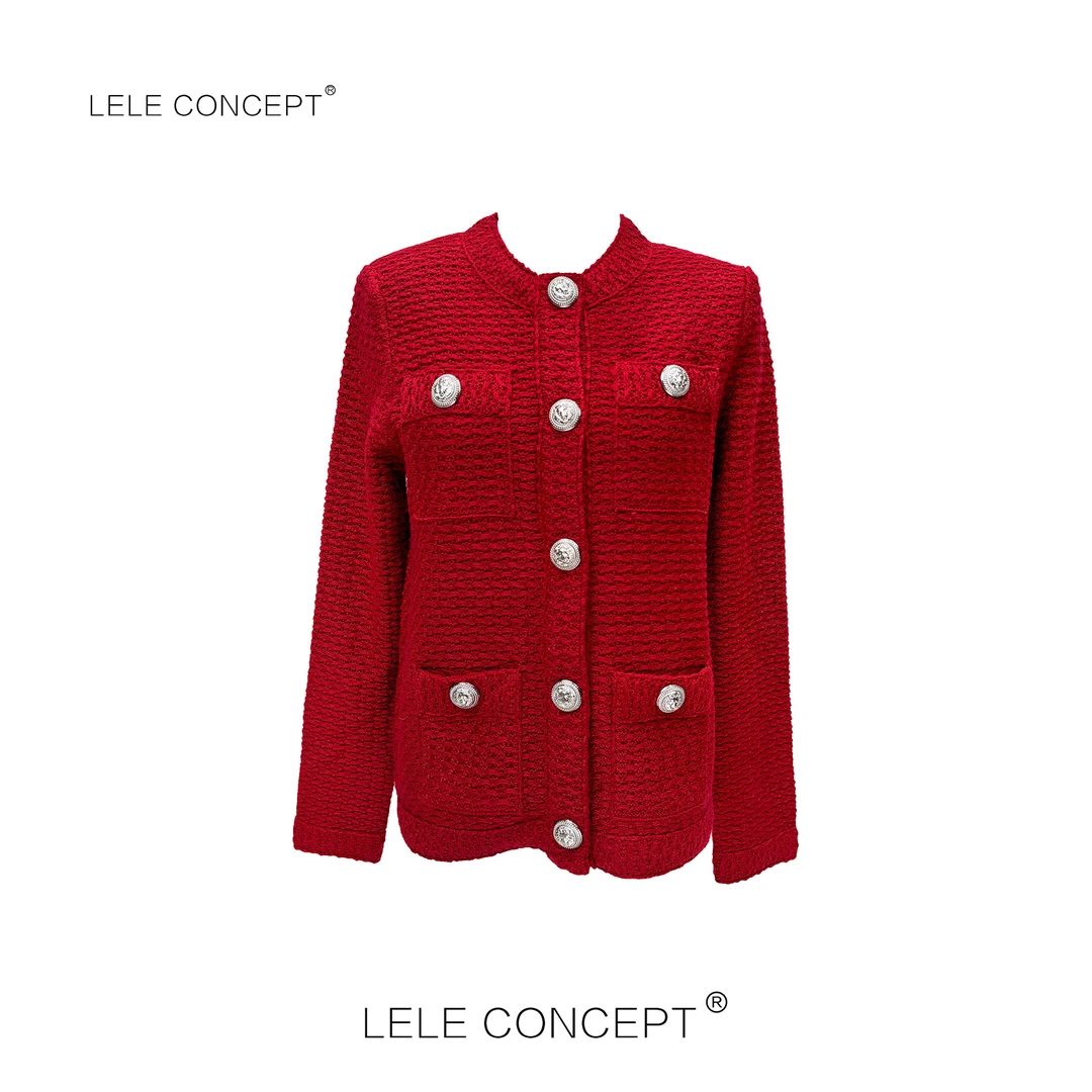 LELE CONCEPT |「夭夭」轻奢优雅设计款多扣香风外套Y0545