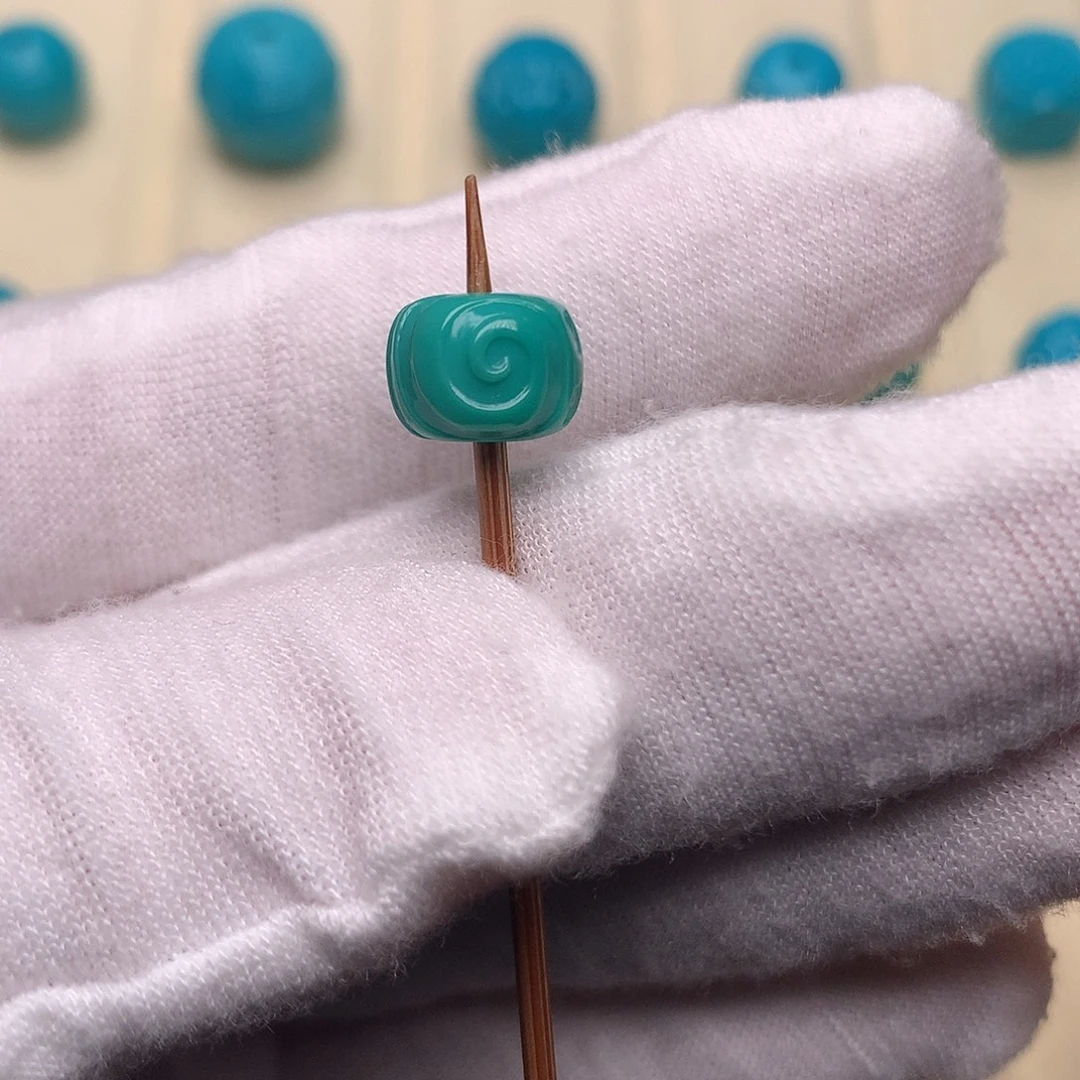 绿松石未镶嵌绿松石博古9.5