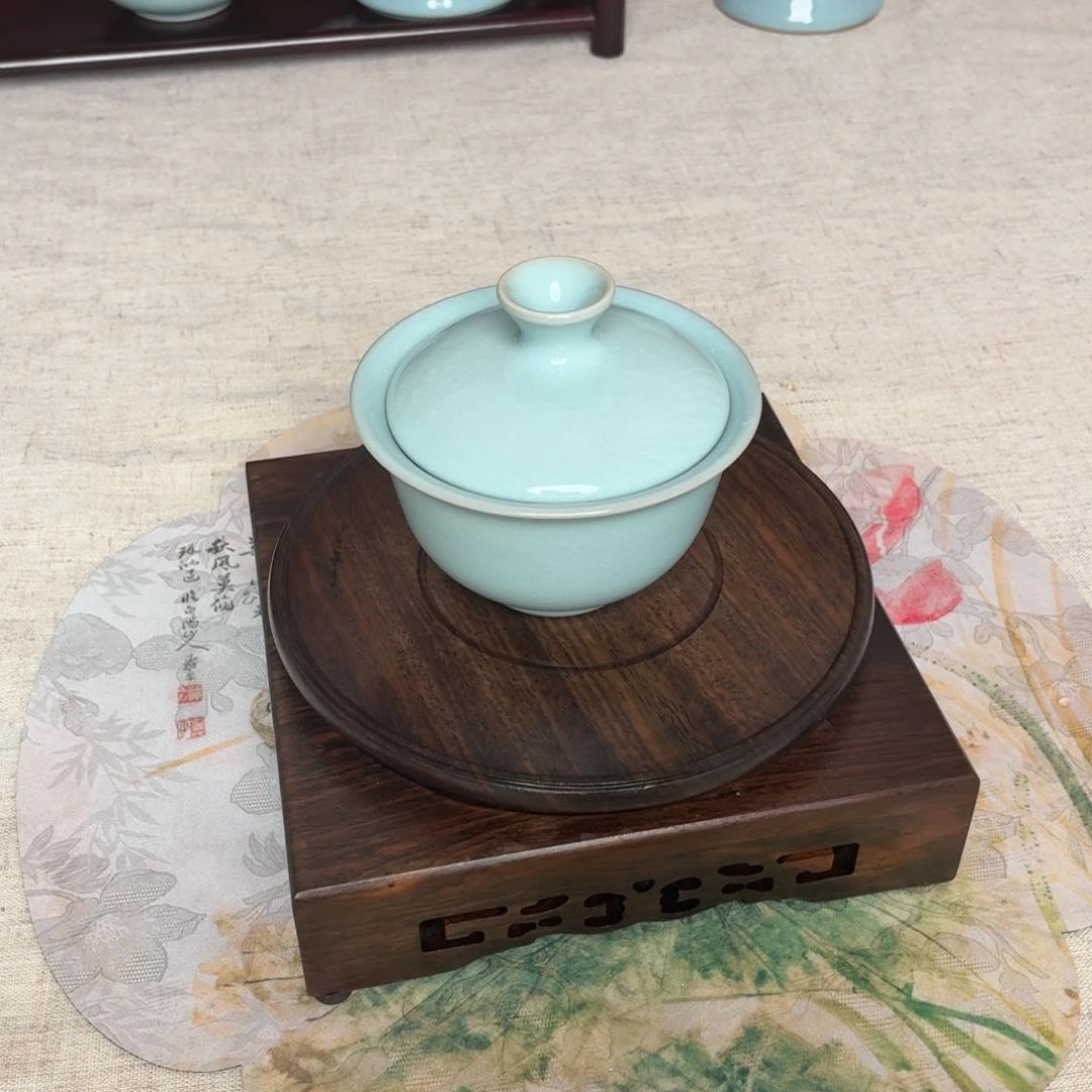 摆件陶福利天青二才