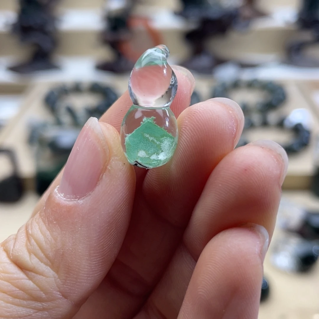 水晶颈饰未镶嵌翠幽灵金字塔葫芦