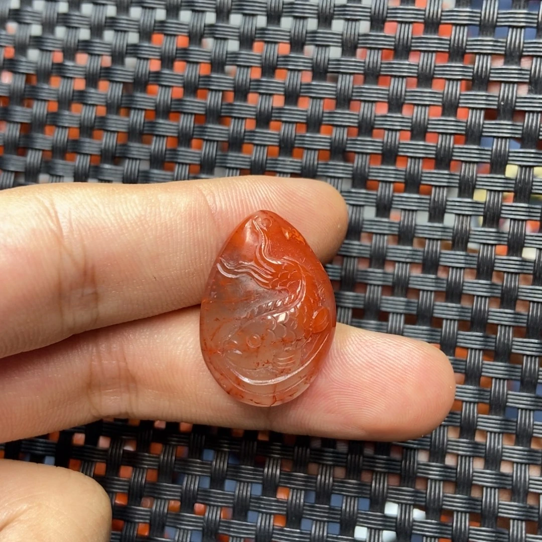 南红玛瑙未镶嵌吊坠(不含链)