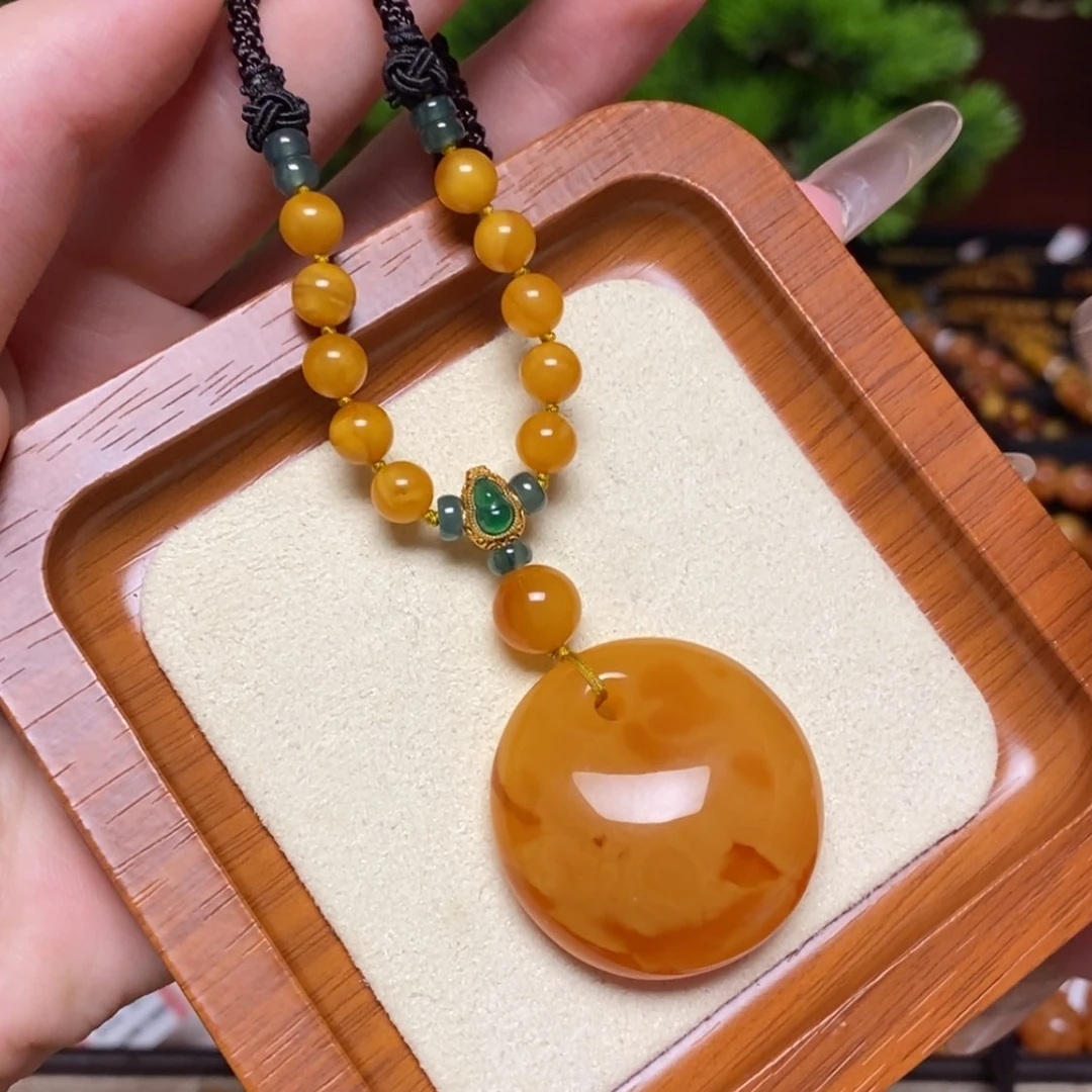 【闪购商品】蜜蜡颈饰未镶嵌项链