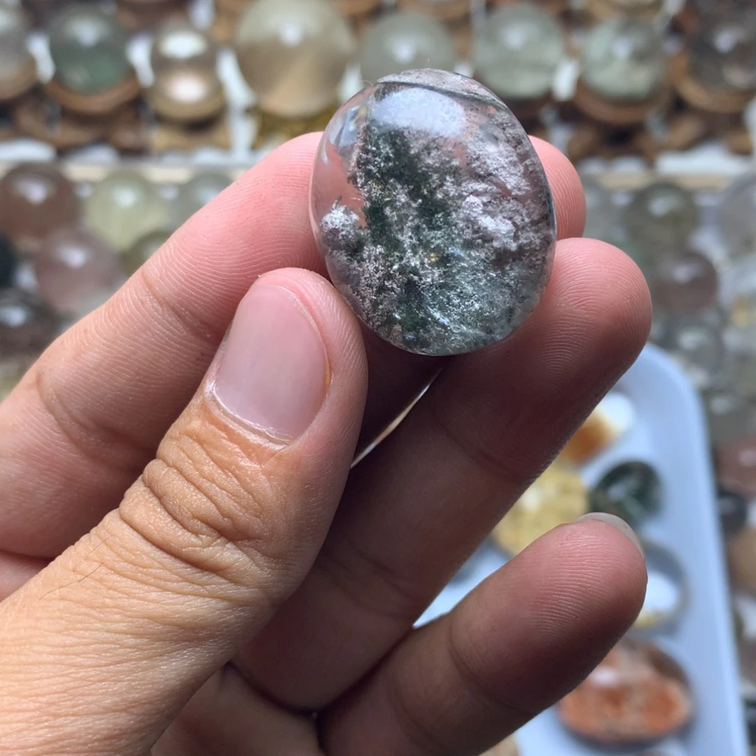 水晶珠宝半成品未镶嵌?****?幽灵蛋面