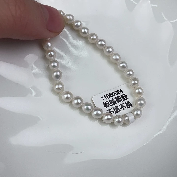 天然珍珠淡水珍珠银S925镶嵌