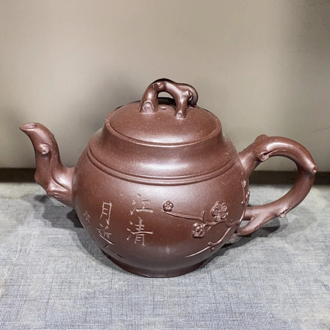 茶壶紫砂白17 寒梅
