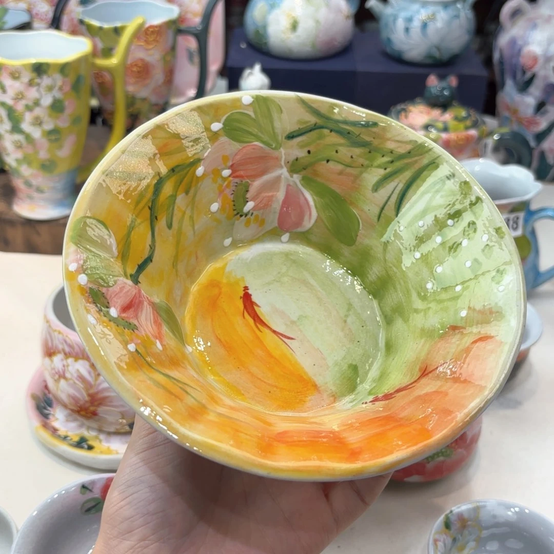 景德镇手绘高温釉下彩陶瓷茶具